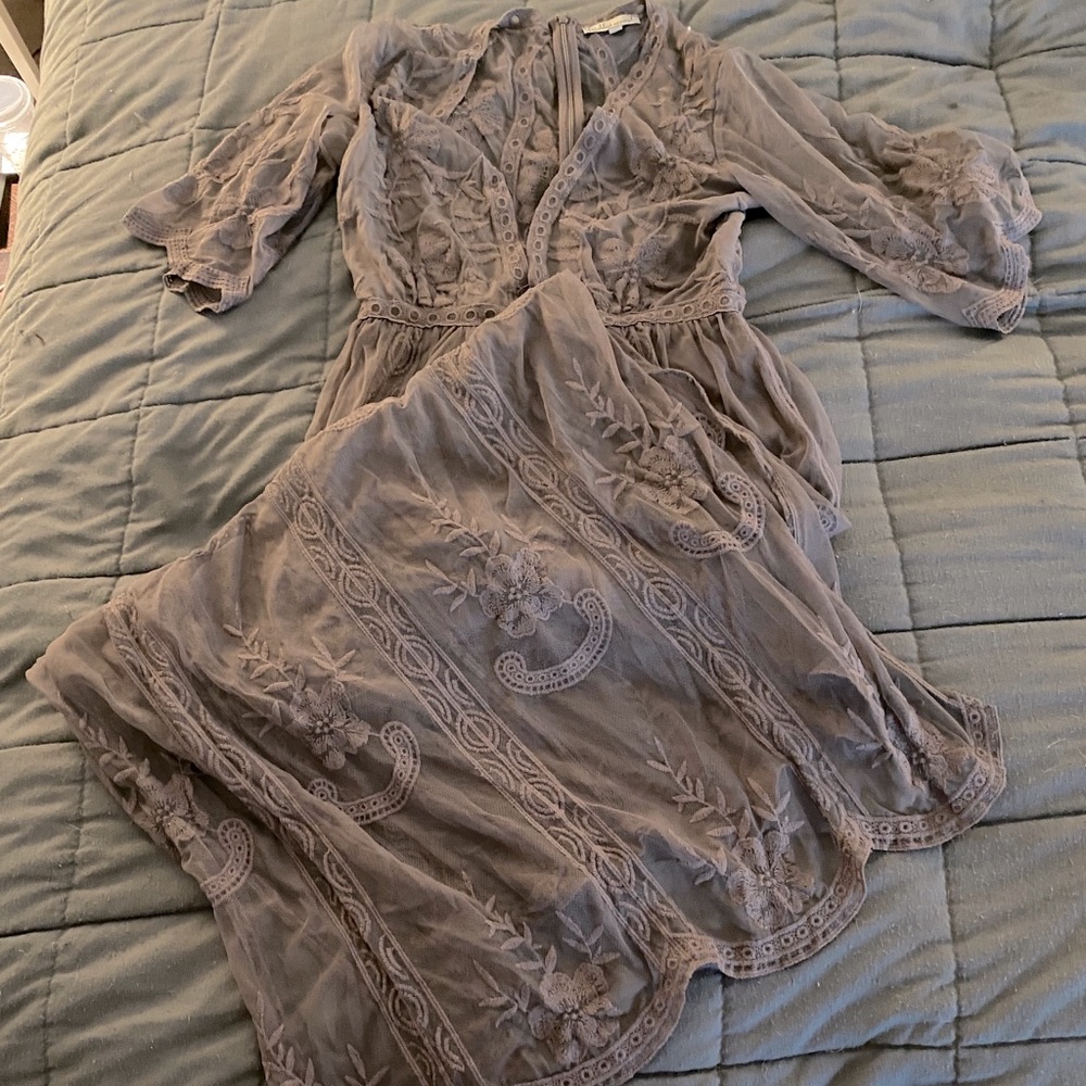 Lace maxi dress/romper